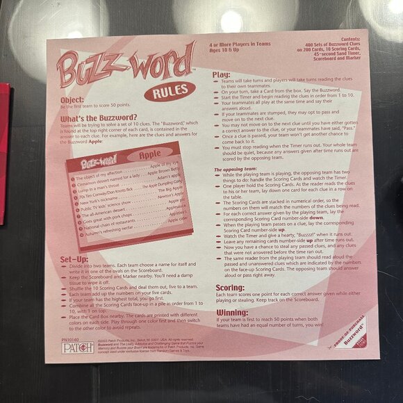 Buzzword Board Game – Patch Products (English Version) | Word Party & Trivia Gam - Picture 3 of 4